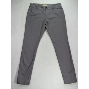 Old Navy Size 6 Gray Pixie Pants w/Hidden Zipper @ Ankle Cotton/Spandex